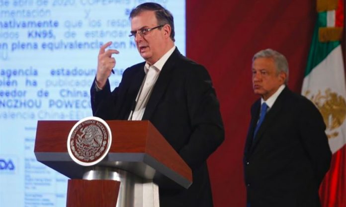 Ebrard announces the purchase of supplies from China.Ebrard announces the purchase of supEbrard announces the purchase of supplies from China.plies from China.