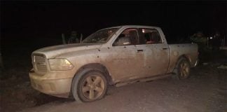 A vehicle at the scene of Chihuahua ambush.