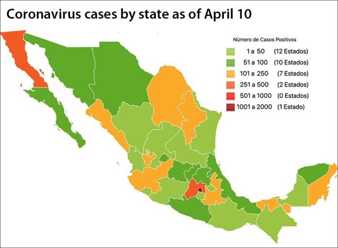 coronavirus map
