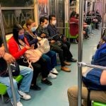 The Mexico City Metro, where masks are now mandatory.