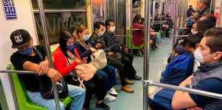 The Mexico City Metro, where masks are now mandatory.