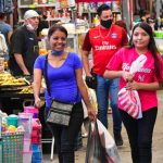 Shoppers at a market in Coahuila last week.
