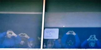 Hospital personnel in Monclova show their resolve to beat the coronavirus.