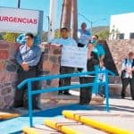 Hospital staff protest shortages in Mulegé.