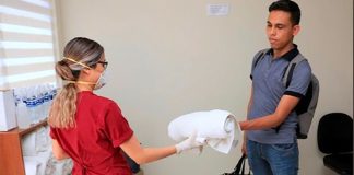 Nurse Iván Portillo moves into new digs after he was evicted.