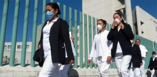 Healthcare workers have been targets for harassment.