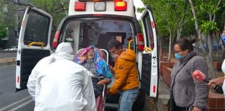 Heriberto Aguirre during his quest to find a hospital bed.