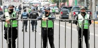 Mexico City police say protective equipment too little and too late.