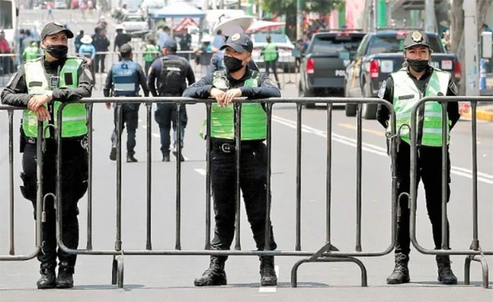 Mexico City police say protective equipment too little and too late.