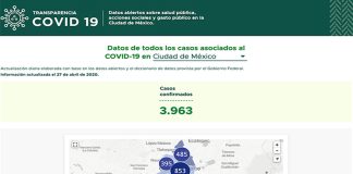 Mexico City's new coronavirus portal.