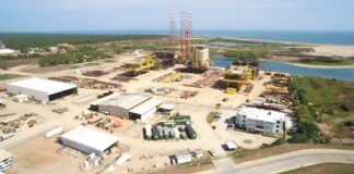 The Dos Bocas refinery, under construction in Tabasco.