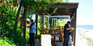 Officials put up a sanitary barrier around the Bahía de Banderas resort.