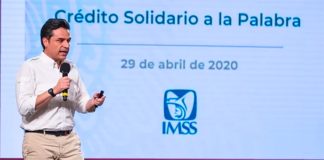 IMSS chief Robledo reports on the loan program.