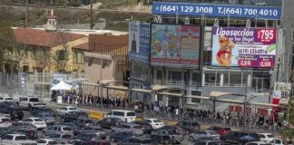 The Tijuana-San Ysidro border crossing.
