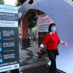 Disinfection tunnels have been installed at various locations in Mexico City in recent days.