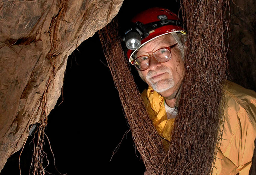 The ancient spelunker, author John Pint.