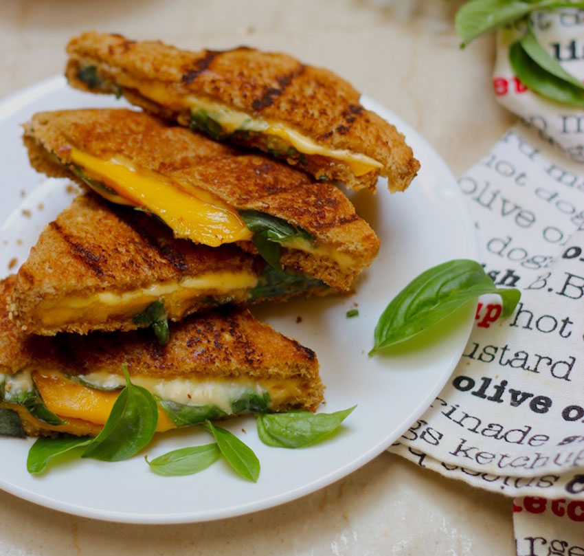 Substitute mango for tomato in these Mango & Grilled Cheese Sandwiches.