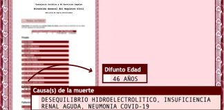 Death certificate data reviewed by an anti-corruption organization