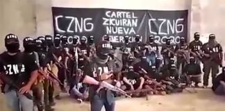 A screenshot from the new gang's video announcement.