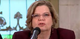 Nadine Gasman of the federal women's agency Inmujeres.