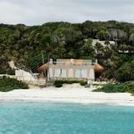 The waterfront mansion in Tulum.
