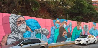 Heroes Also Cry, one of 12 murals painted in Acapulco.