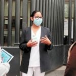 Nurse Martínez provides a link between Covid-19 patients and their families.