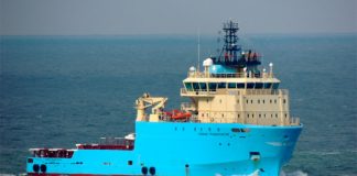 The Maersk Transporter was looted April 12.