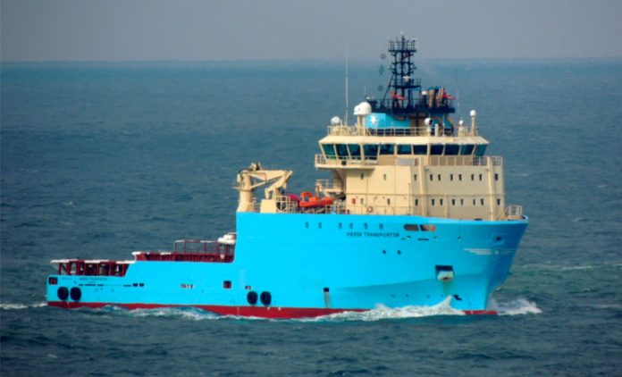 The Maersk Transporter was looted April 12.