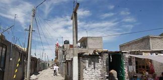 A poor area of the borough of Iztapalapa, Mexico City.