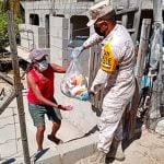 Both soldiers and sicarios distribute care packages in Mexico.