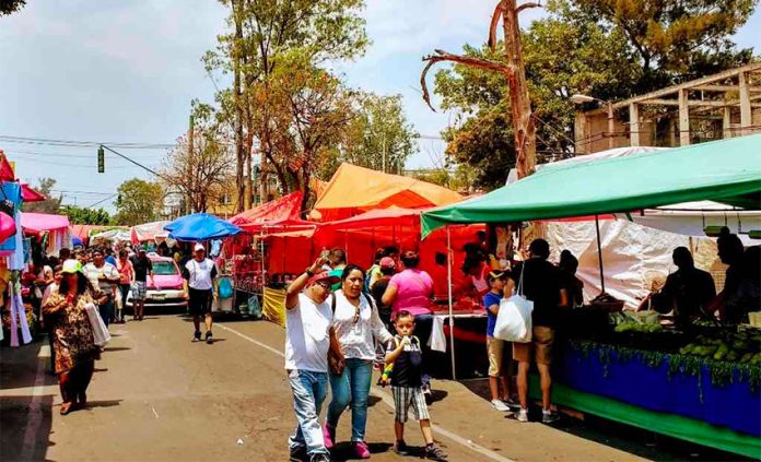 Many tianguis have now been closed by the coronavirus.