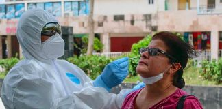 Coronavirus testing began Friday in Acapulco.