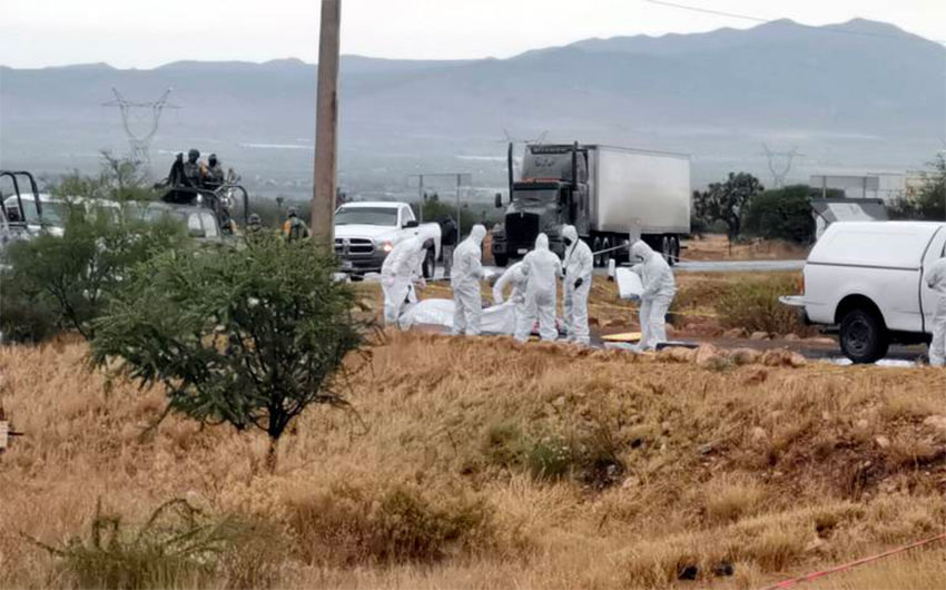 Fourteen bodies found at the side of Zacatecas highway
