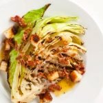 Grilled cabbage with bacon is simple but delicious.