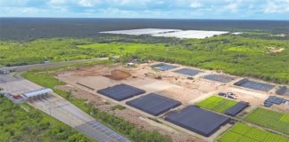 Land that was cleared of trees to construct a nursery to supply trees for planting.
