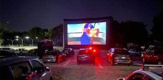 The Cinemex drive-in at Plaza Patria in Guadalajara.