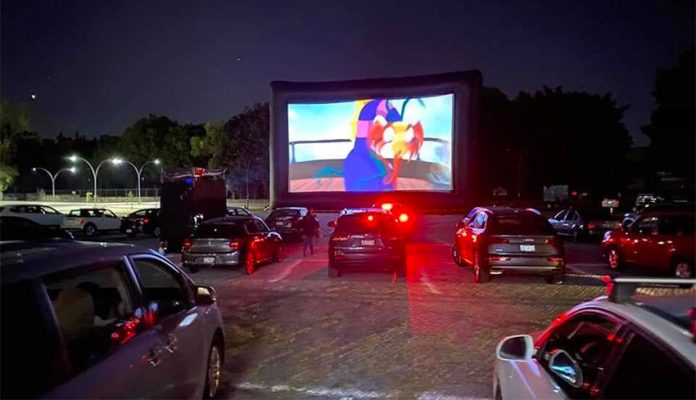 The Cinemex drive-in at Plaza Patria in Guadalajara.