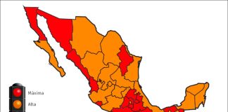Next week's stoplight risk map.