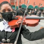 One of 200 mariachis in Plaza Garibaldi on Sunday.