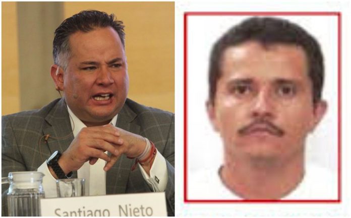 Finance intelligence chief Nieto, left, and target No. 1, cartel boss Oseguera.