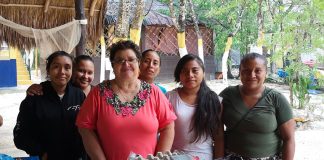 These women have been cooking hot meals for more than 70 days for more than 220 people in Playa del Carmen at a a soup kitchen supported by the Seaside Rotary Club.