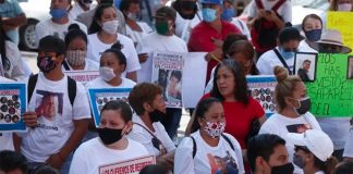 Monday's protest in Chapala.