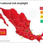 The Ministry of Health 'stoplight' map indicates high risk for the entire country.