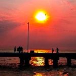 The dust cloud can produce spectacular sunsets.