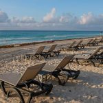 Empty beaches have been a sign of the times.