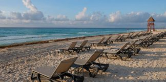 Empty beaches have been a sign of the times.