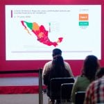 Epidemiology chief José Luis Alomía presents the latest coronavirus information on Wednesday night.