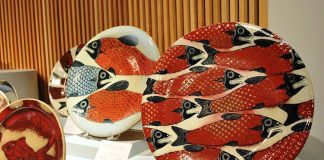 Plates by artisan Jorge Wilmot, who had a lasting influence on ceramics in Jalisco.