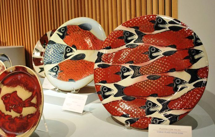 Plates by artisan Jorge Wilmot, who had a lasting influence on ceramics in Jalisco.